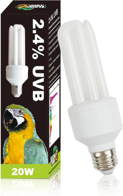 UVA UVB Bird Light Bulb 20W, Full Spectrum Lamp for Captive Birds Default Title