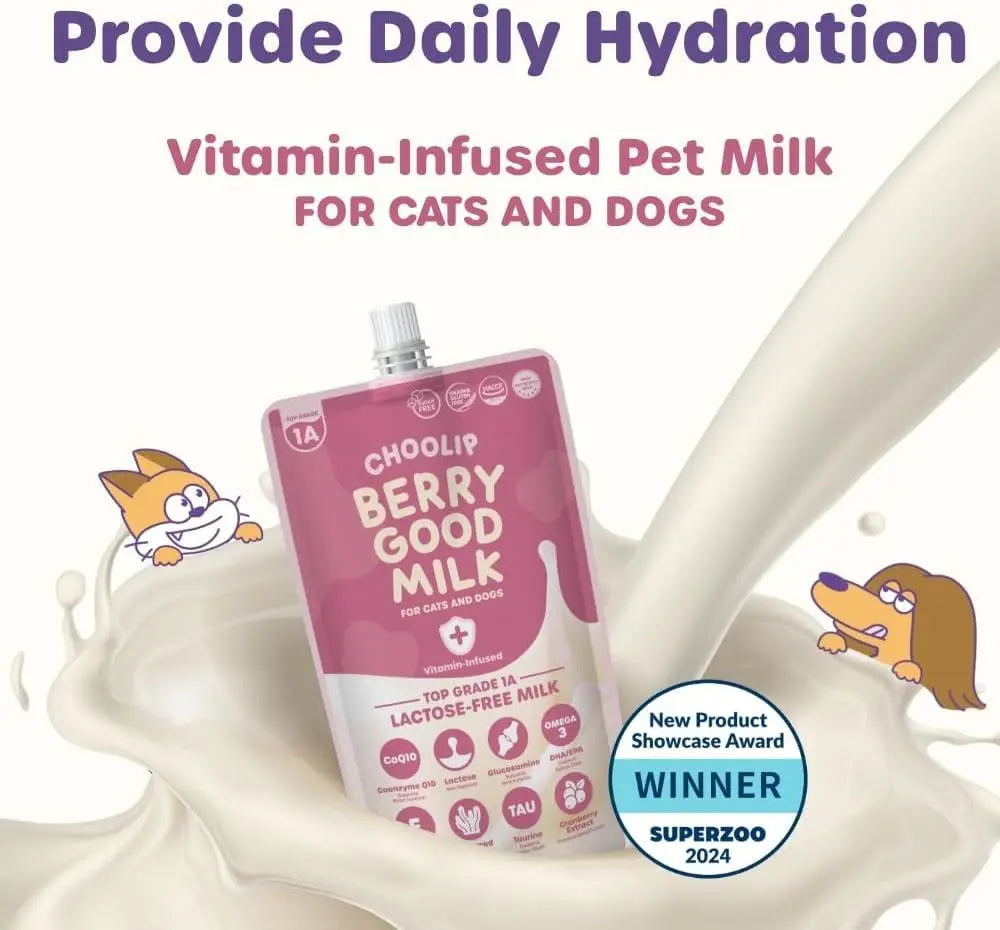 Lactose-Free Vitamin Milk for Cats & Dogs, 10-Pack Pet Nutrition Drink