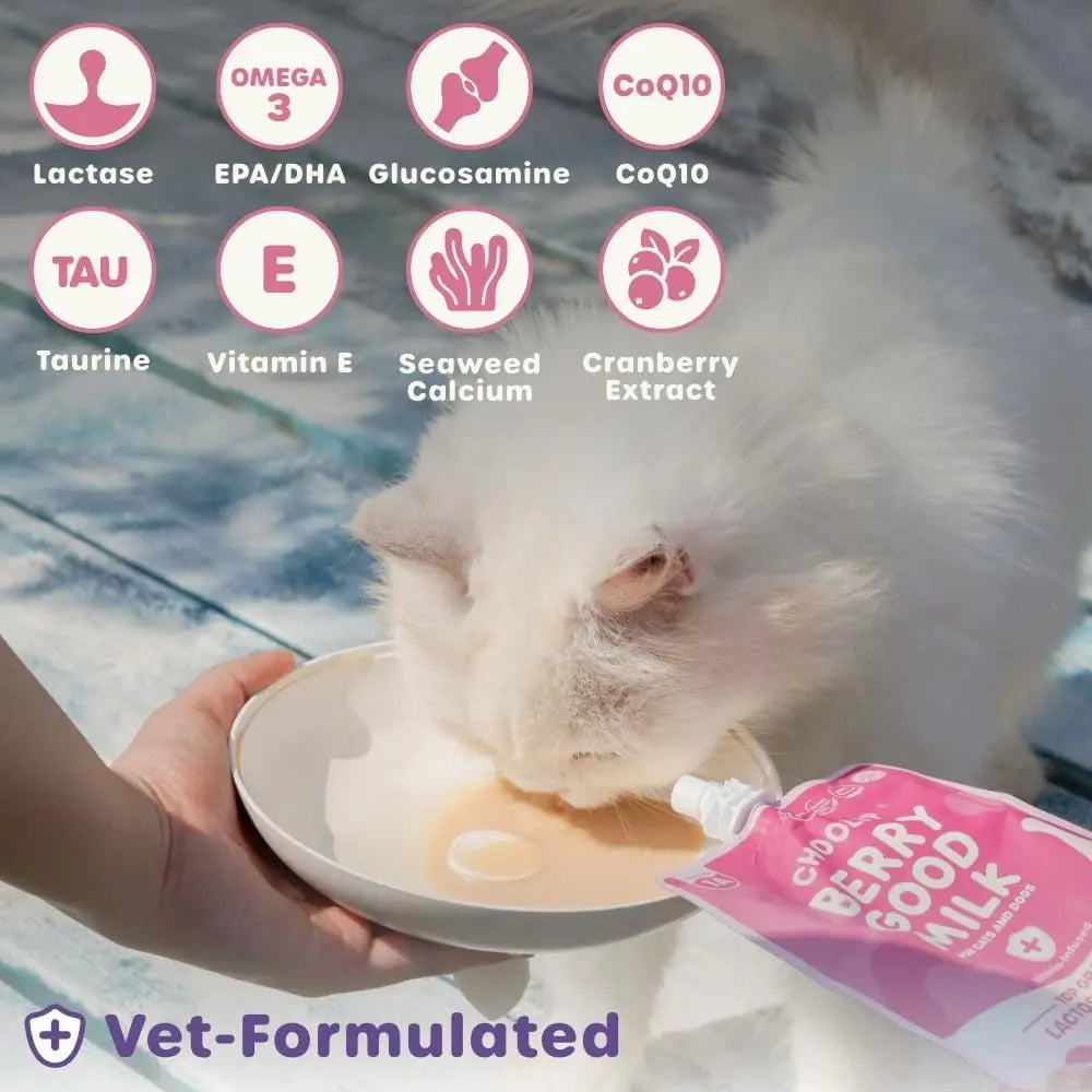Lactose-Free Vitamin Milk for Cats & Dogs, 10-Pack Pet Nutrition Drink