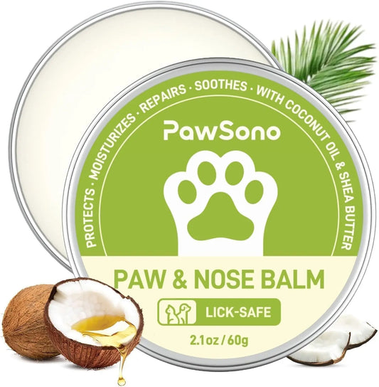 Lick-Safe Dog Paw & Nose Balm with Coconut Oil, All-Natural Moisturizer 2.1 Oz ( Pack Of 1)