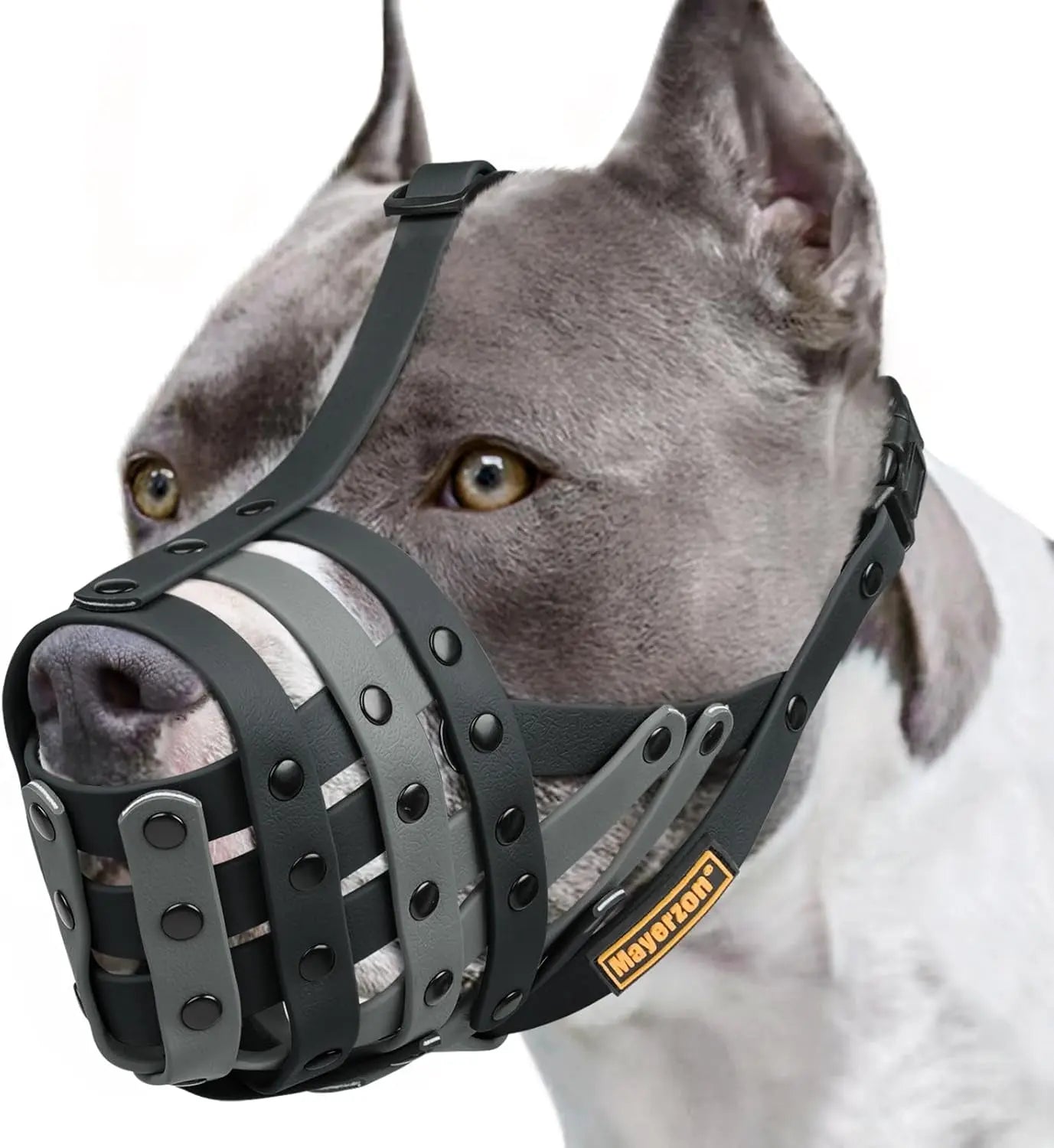 Lightweight Basket Large Dog Muzzle Adjustable Allows Panting Drinking Training Blackgrey