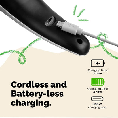 Luckytail Pet Nail Grinder Quiet USB Rechargeable 2 LED 2 Speeds