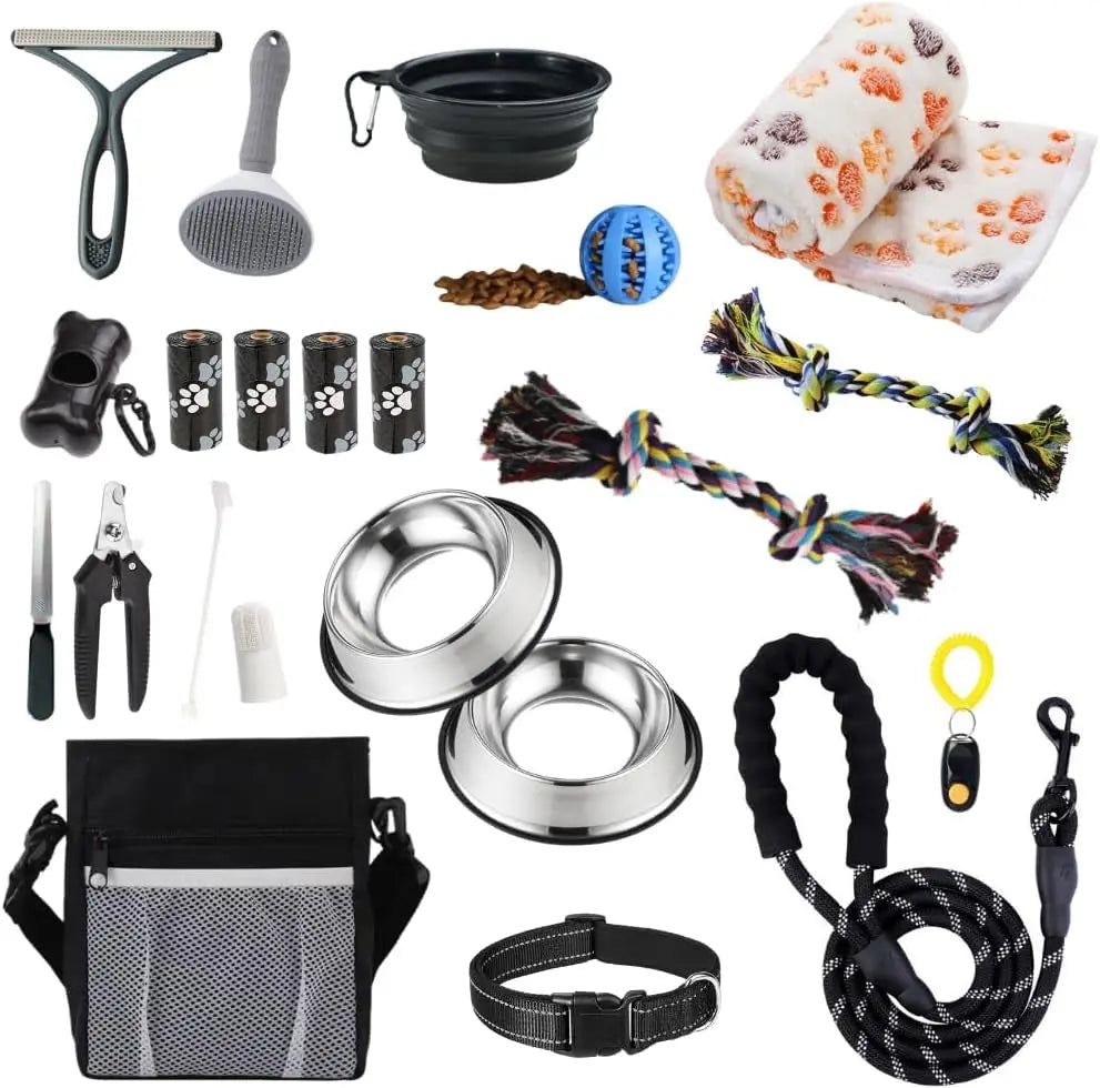 Luxe 22-Piece Puppy Starter Kit–Training & Care Essentials for New Dog Owners Default Title