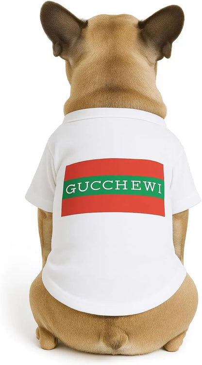 Luxury Designer Dog T-Shirt for Small Dogs | Chic Pet Apparel Gucchewi