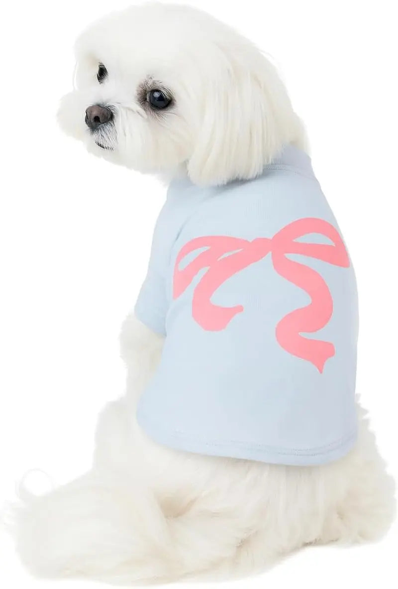Luxury Designer Dog T-Shirt for Small Dogs | Chic Pet Apparel Pinkbow