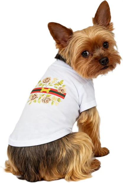 Luxury Designer Dog T-Shirt for Small Dogs | Chic Pet Apparel Beegucchewi