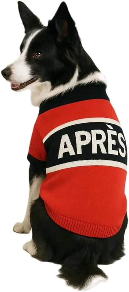 Luxury Knit Dog Sweater for Small Dogs | Warm Designer Pet Outfit (XS–5X) Apres