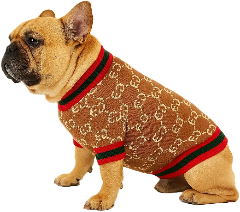 Luxury Knit Dog Sweater for Small Dogs | Warm Designer Pet Outfit (XS–5X) Gucchewi