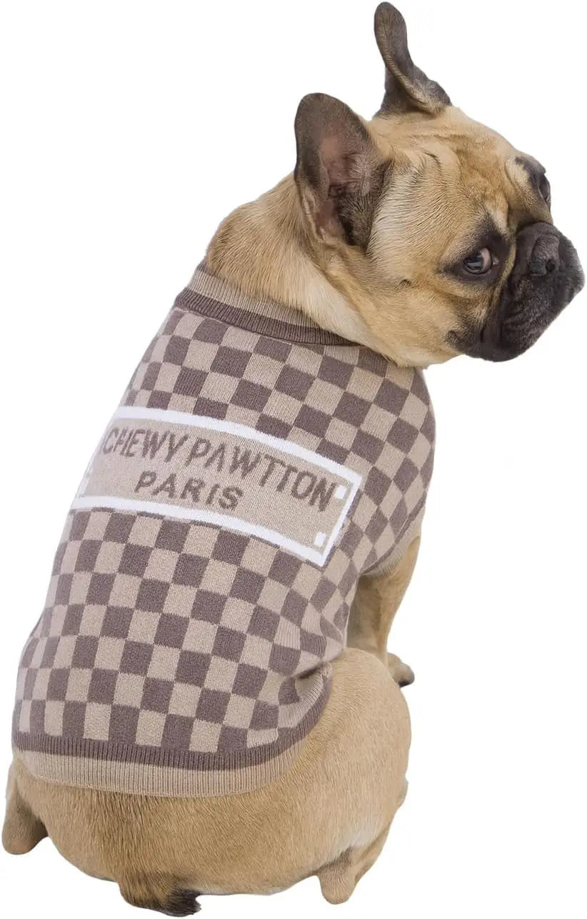 Luxury Knit Dog Sweater for Small Dogs | Warm Designer Pet Outfit (XS–5X) Damierparis