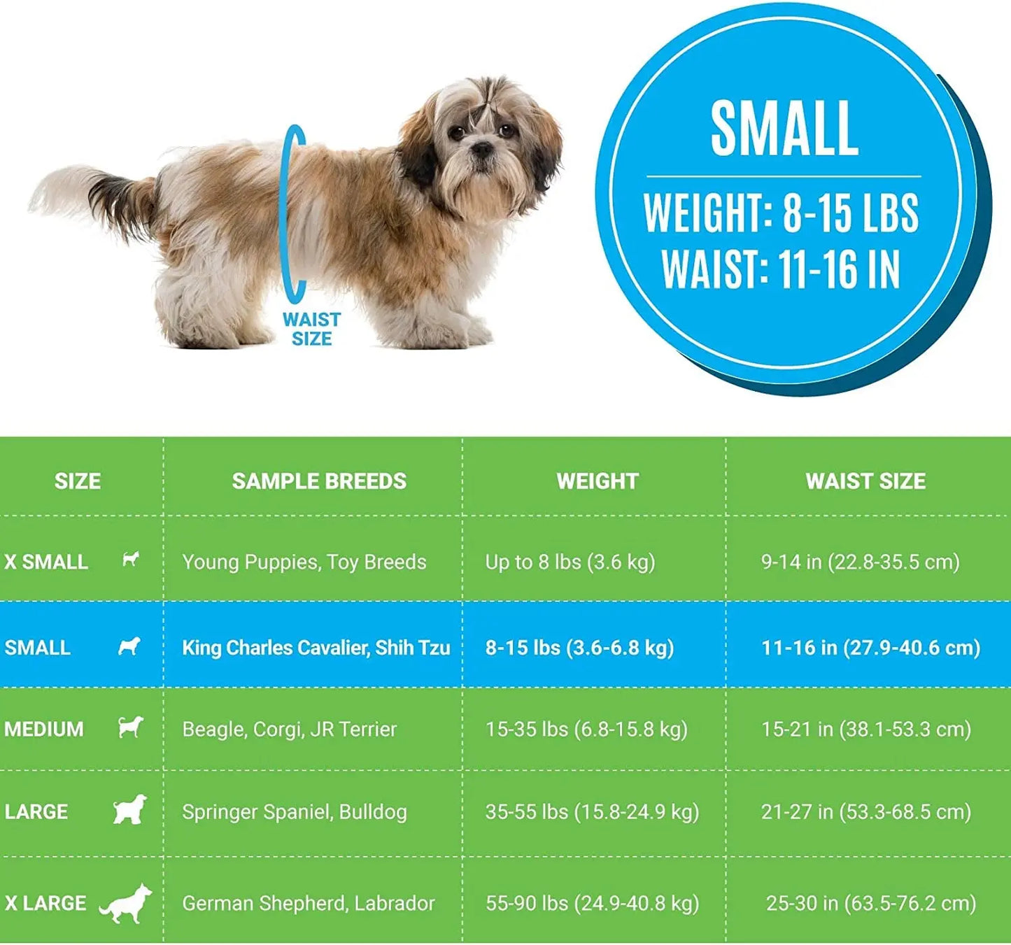 Male Dog Diapers 20 Pack – Disposable Belly Bands, Leak Proof, Absorbent
