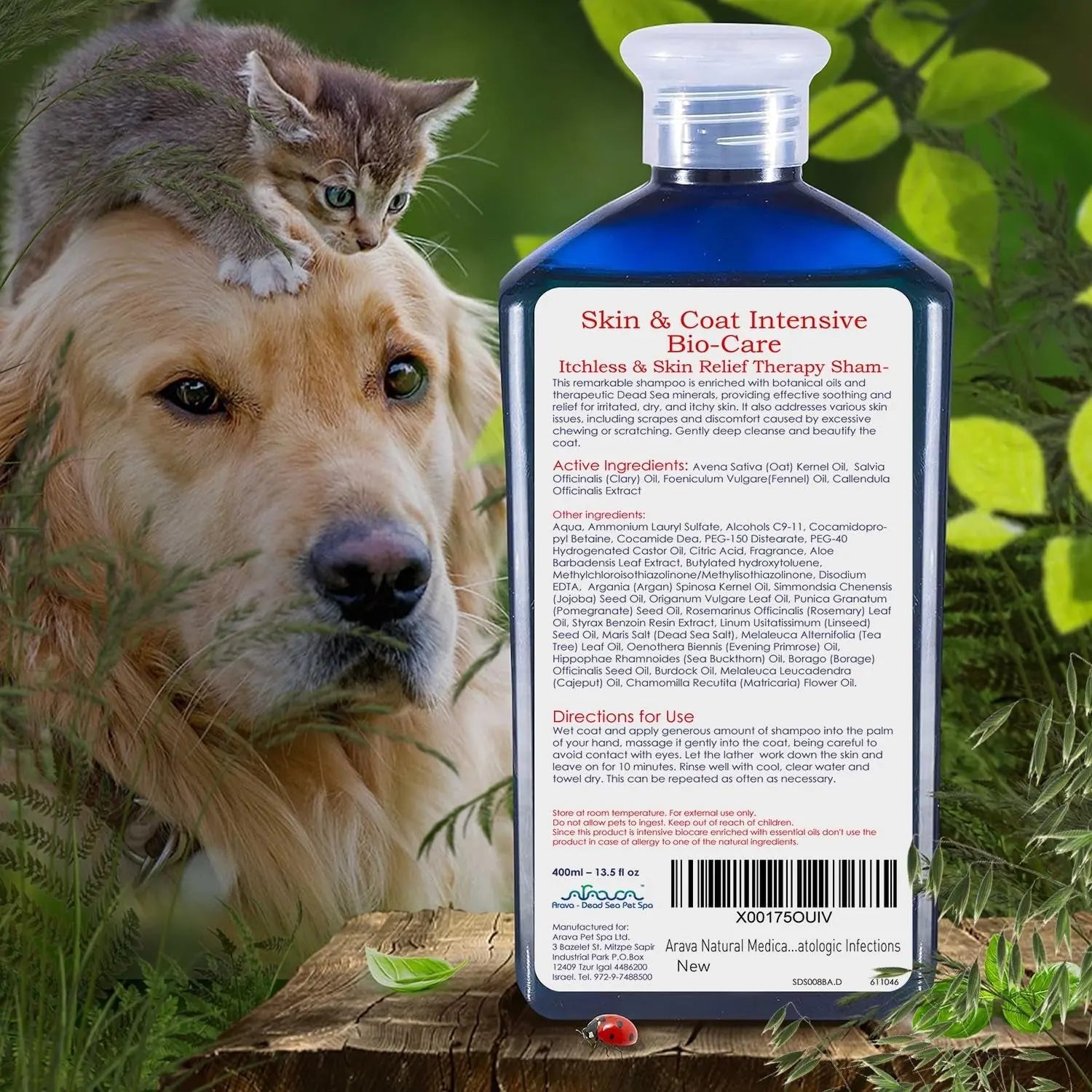 Medicated Dog Shampoo Anti Itch & Yeast Hot Spot Skin Relief 13.5oz