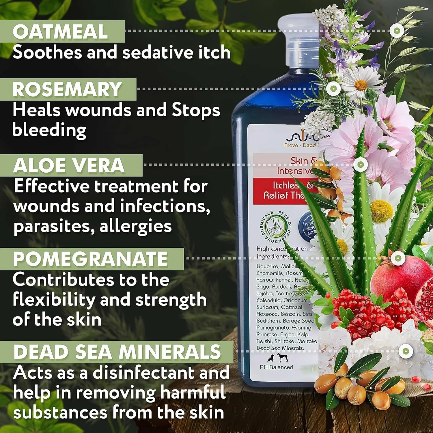 Medicated Dog Shampoo Anti Itch & Yeast Hot Spot Skin Relief 13.5oz