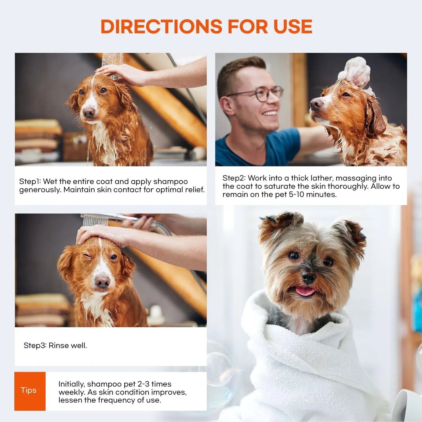 Medicated Dog Shampoo for Itchy Skin, Yeast & Hot Spot Relief – 16 oz