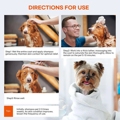 Medicated Dog Shampoo for Itchy Skin, Yeast & Hot Spot Relief – 16 oz