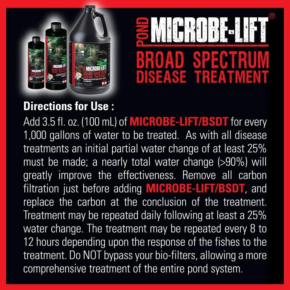 Microbe-Lift BSDT16 Pond Disease Treatment 16oz for Koi & Goldfish