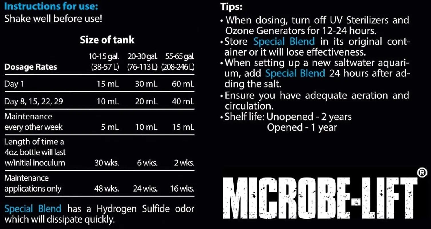 Microbe-Lift Special Blend Aquarium Conditioner | Freshwater Saltwater Reef Safe