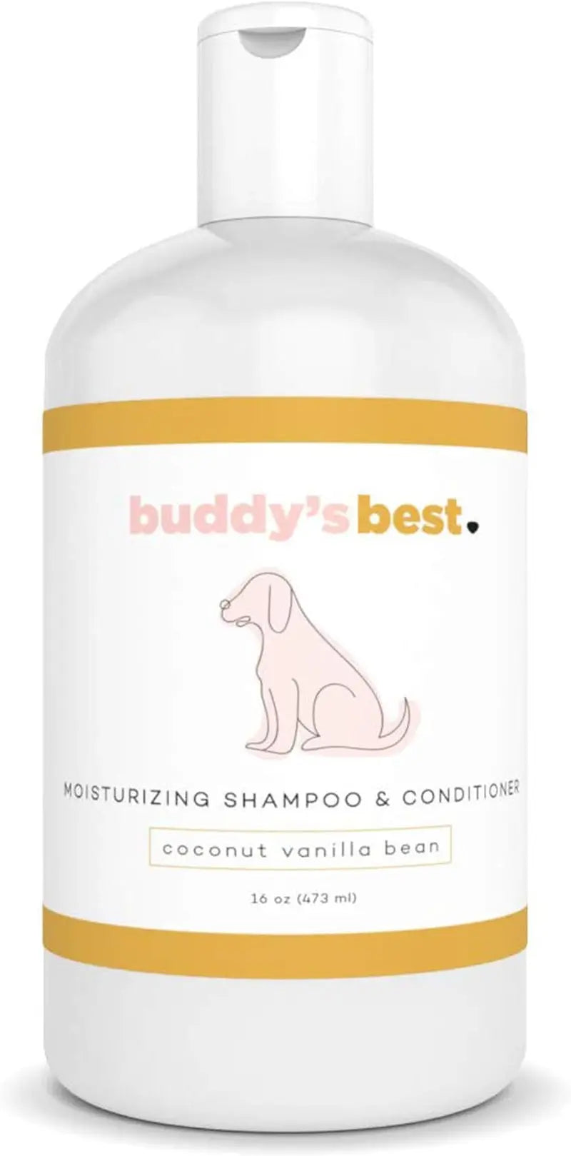 Moisturizing Dog Shampoo & Conditioner 16oz – Smelly Dogs, Dry Itchy Sensitive Skin Relief Coconut Vanilla Bean 16 Fl Oz (Pack Of 1)