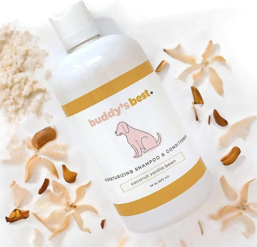 Moisturizing Dog Shampoo & Conditioner 16oz – Smelly Dogs, Dry Itchy Sensitive Skin Relief