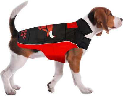 NBA Dog Puffer Vest Waterproof Winter Coat – Licensed Team Sports Jacket