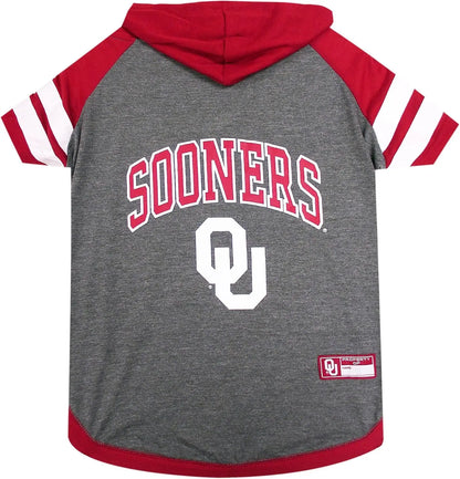 NCAA Collegiate Pet Sweatshirt- Dog & Cat Hoodie – Licensed Oklahoma Sooners