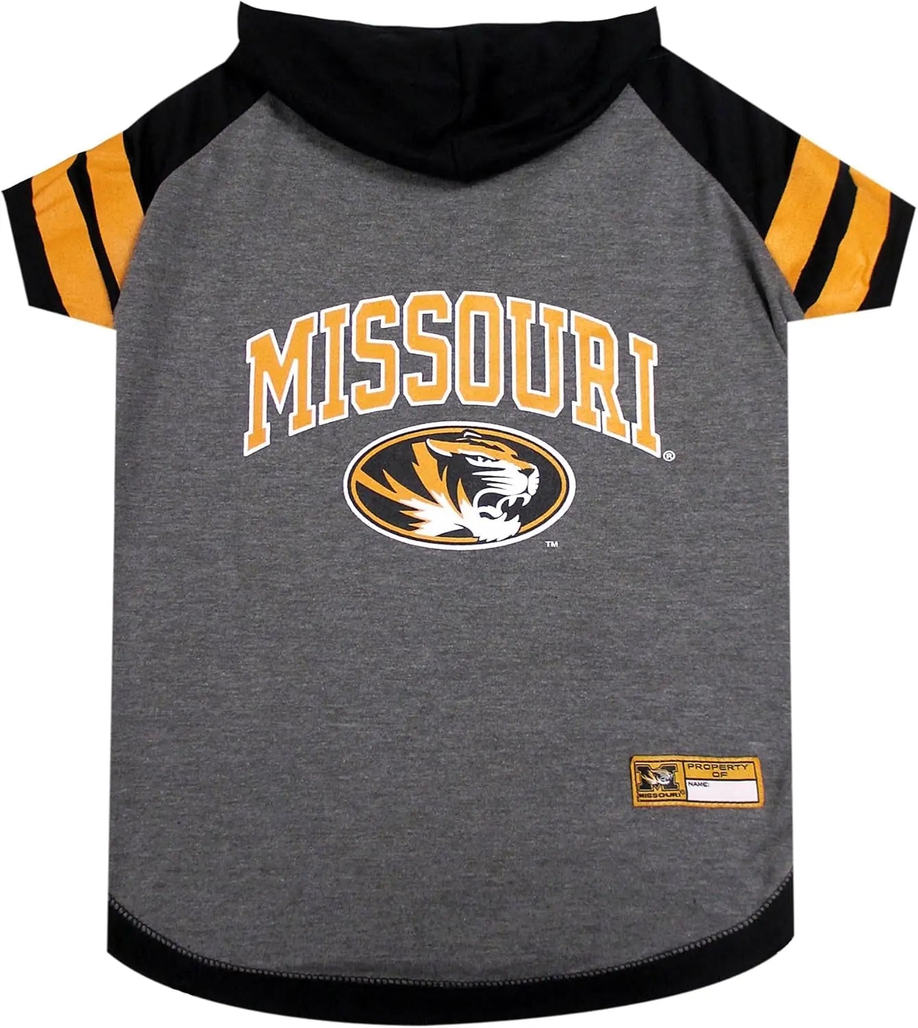 NCAA Collegiate Pet Sweatshirt- Dog & Cat Hoodie – Licensed Missouri Tigers Xs
