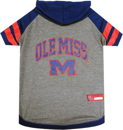 NCAA Collegiate Pet Sweatshirt- Dog & Cat Hoodie – Licensed Mississippi Ole Miss Rebels