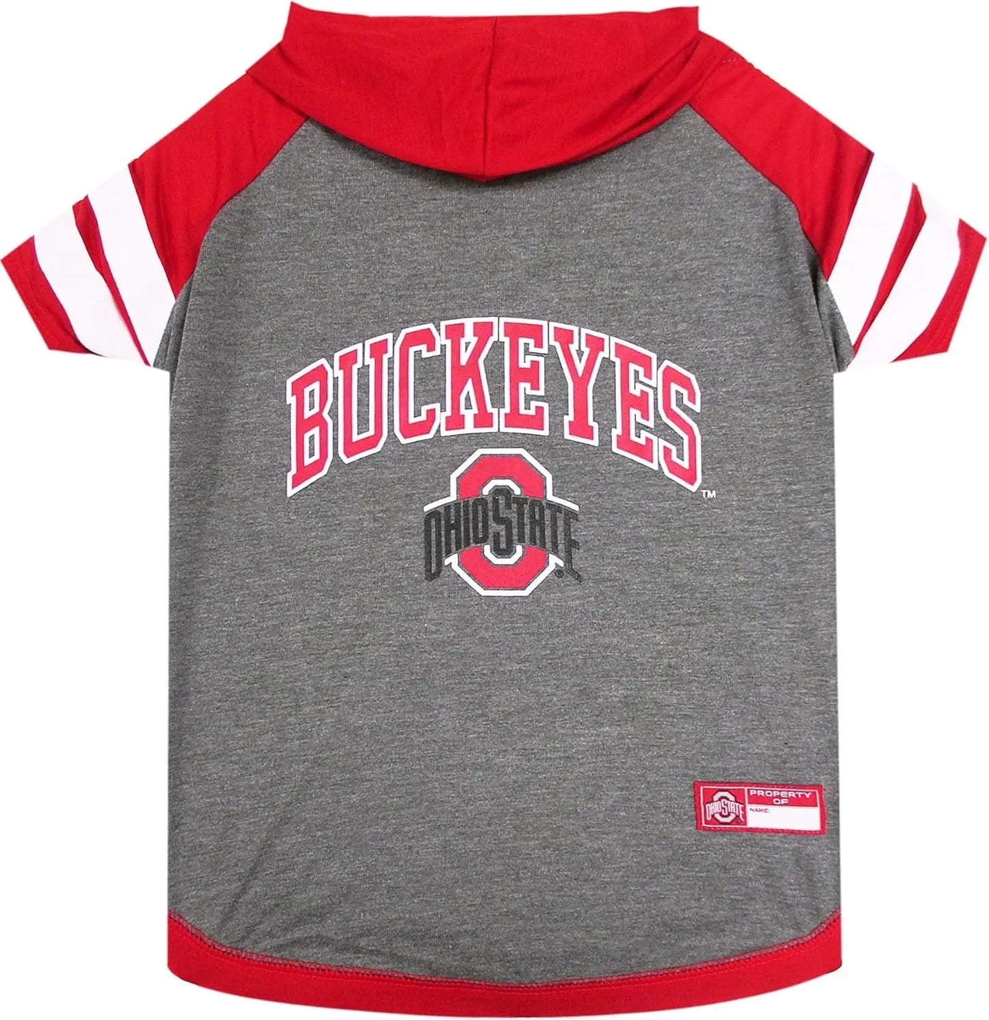 NCAA Collegiate Pet Sweatshirt- Dog & Cat Hoodie – Licensed Ohio State Buckeyes Small