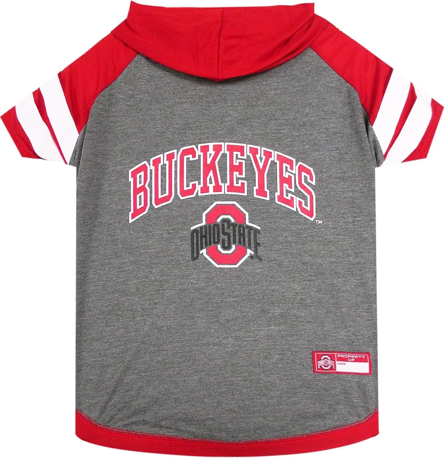 NCAA Collegiate Pet Sweatshirt- Dog & Cat Hoodie – Licensed Ohio State Buckeyes Small
