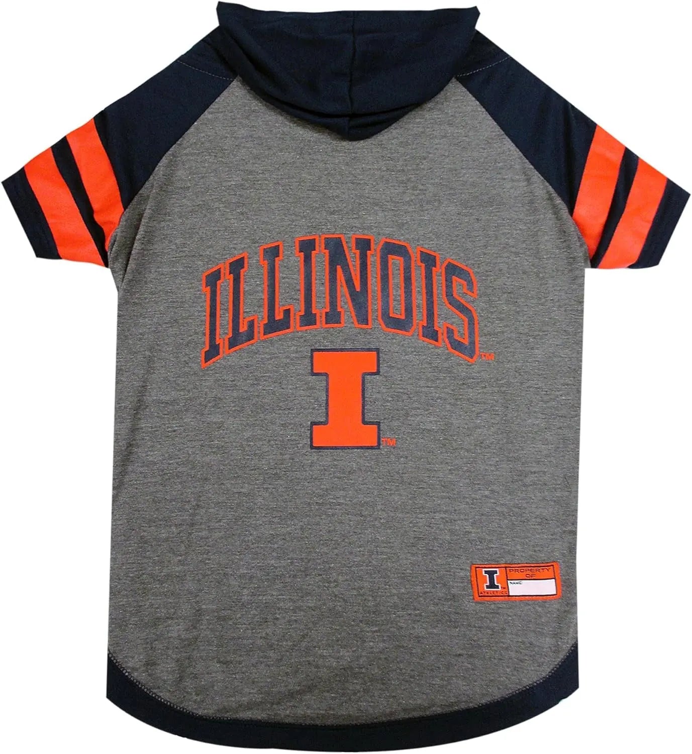 NCAA Collegiate Pet Sweatshirt- Dog & Cat Hoodie – Licensed Illinois Fighting Illini Large