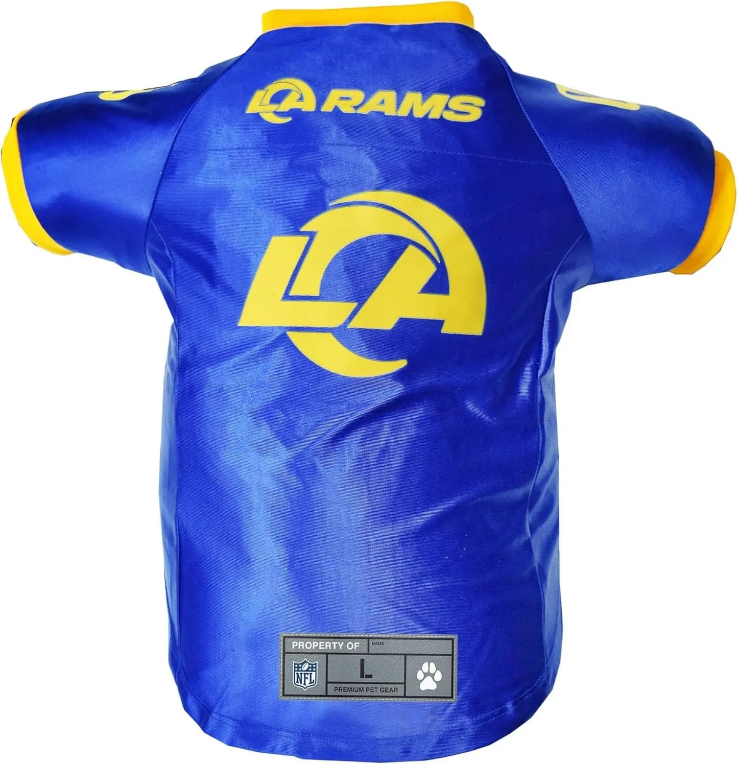 NFL Licensed Pet Jersey – Unisex Dog & Cat Football Apparel (All Teams) Los Angeles Rams