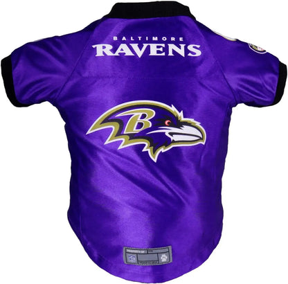 NFL Licensed Pet Jersey – Unisex Dog & Cat Football Apparel (All Teams) Baltimore Ravens