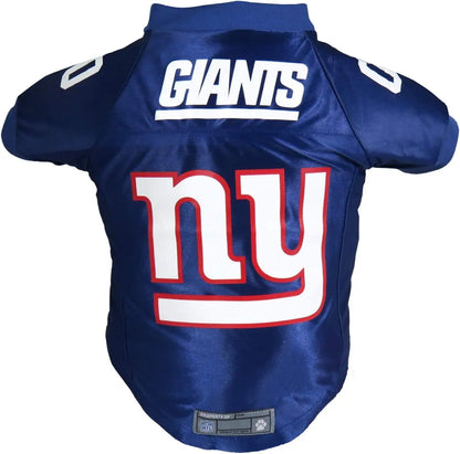 NFL Licensed Pet Jersey – Unisex Dog & Cat Football Apparel (All Teams) New York Giants