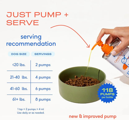 Native Pet Omega 3 Fish Oil for Dogs & Cats - Promotes Healthy Skin, Shiny Coat, & Strong Joints