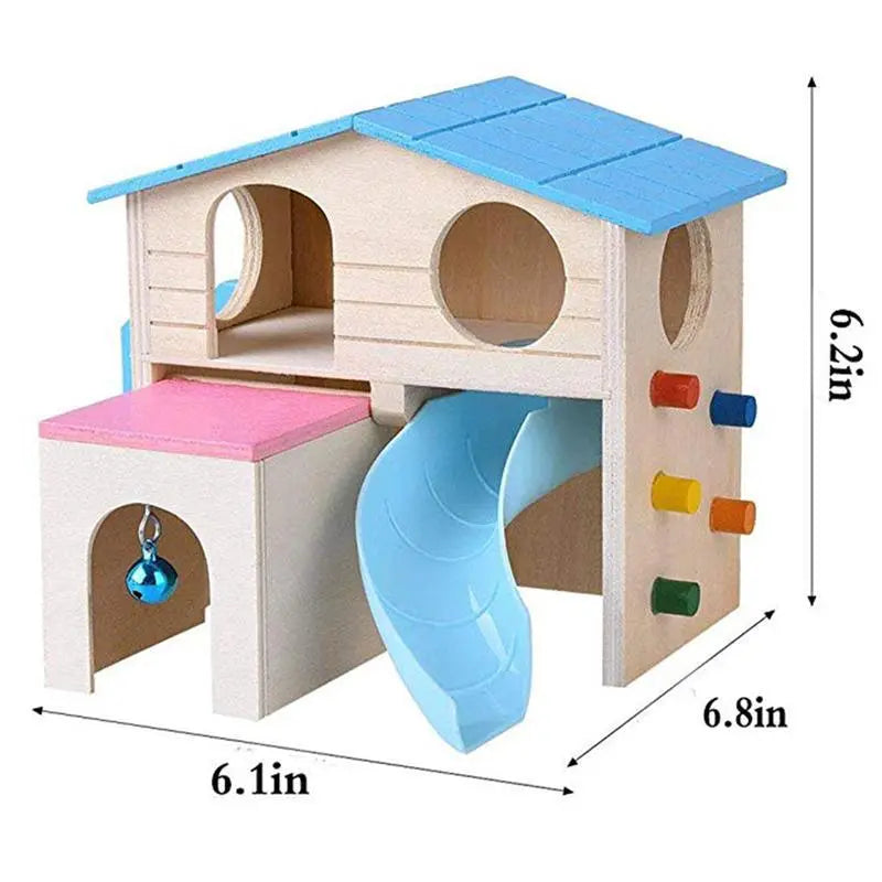 Natural Wood Hamster Hideout: Rustic And Eco-Friendly Nest For Your Furry Friend