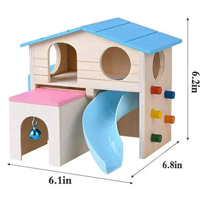 Natural Wood Hamster Hideout: Rustic And Eco-Friendly Nest For Your Furry Friend