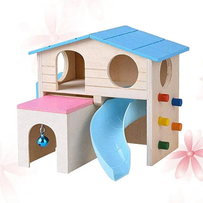 Natural Wood Hamster Hideout: Rustic And Eco-Friendly Nest For Your Furry Friend