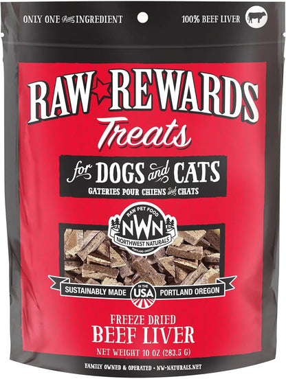 Naturals Freeze Dried Chicken & Beef Hearts- Dog & Cat Human Grade-Treats 3oz