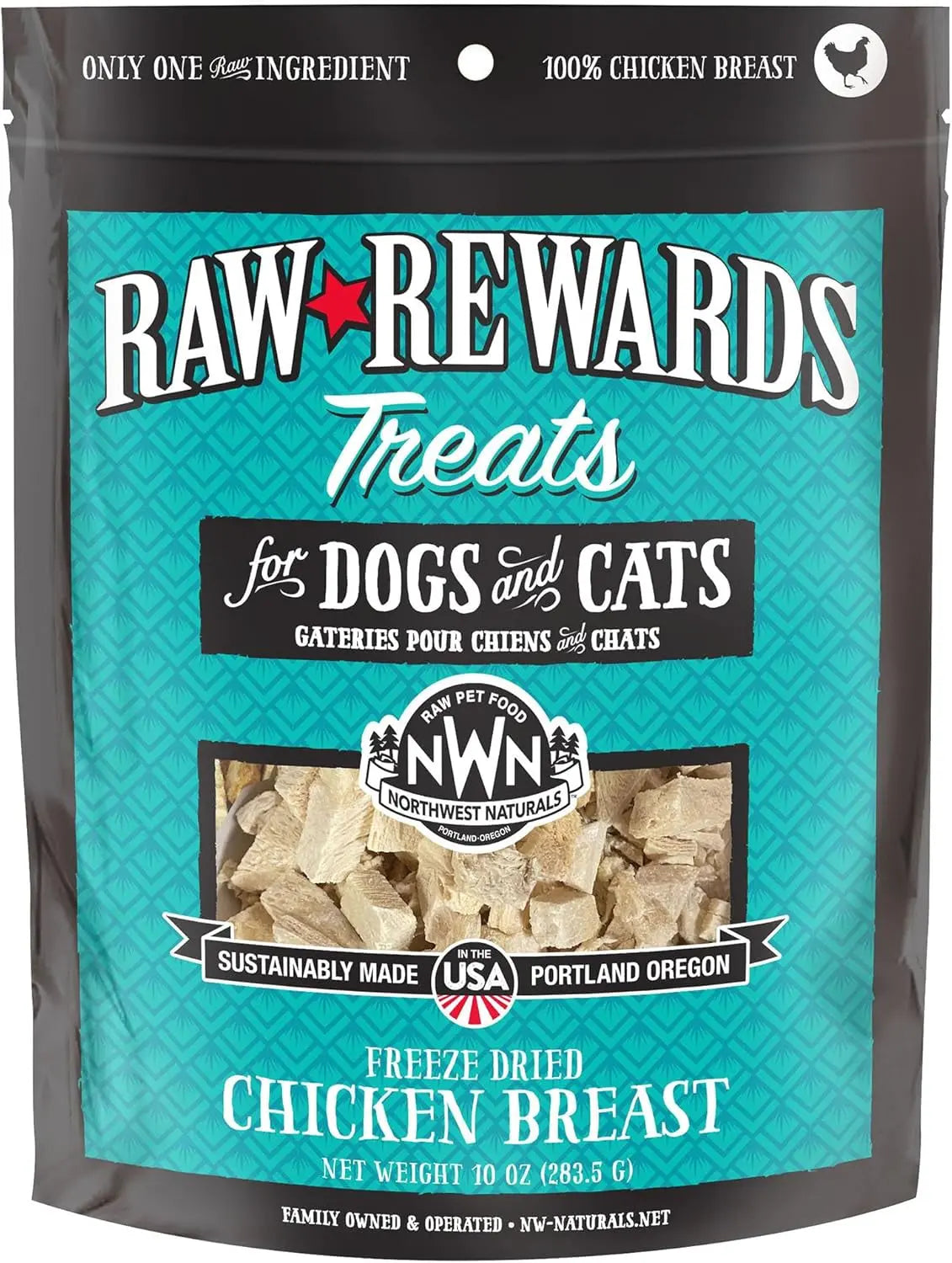 Naturals Freeze Dried Chicken & Beef Hearts- Dog & Cat Human Grade-Treats 3oz
