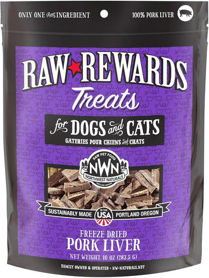 Naturals Freeze Dried Chicken & Beef Hearts- Dog & Cat Human Grade-Treats 3oz