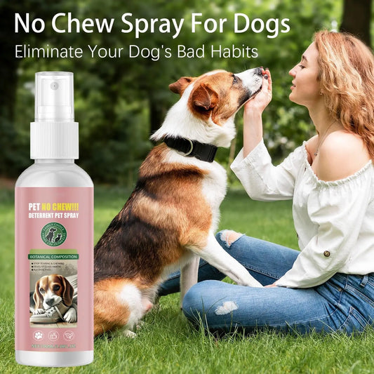 No Chew Dog Spray – Bitter Apple Deterrent to Stop Chewing on Furniture & Plants