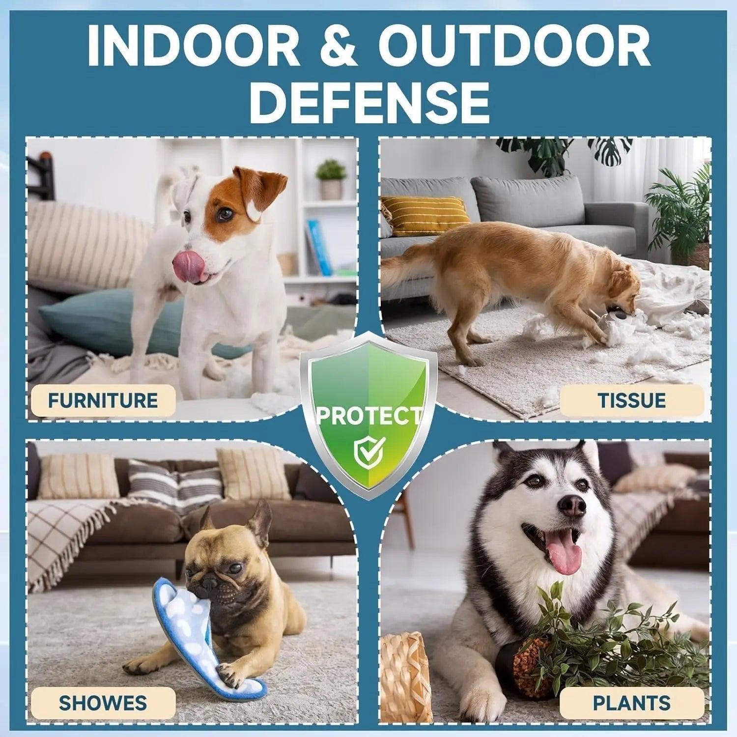 No Chew Spray for Dogs – Bitter Apple Lick Deterrent, Safe & Alcohol-Free