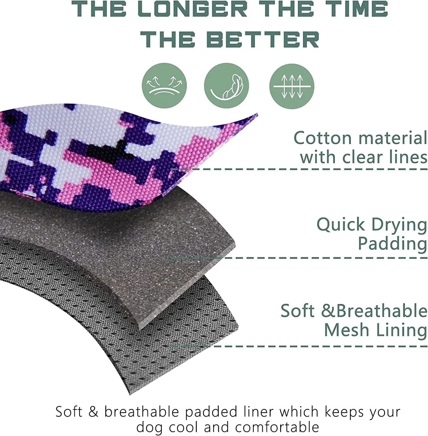 No Pull Tactical Dog Harness, Adjustable Reflective Training Vest w/ Handle