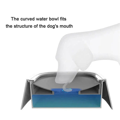 Non-Spill Dog Water Bowl with Floating Lid – Large Capacity, Anti-Skid, Keeps Pet’s Face & Floor Dry