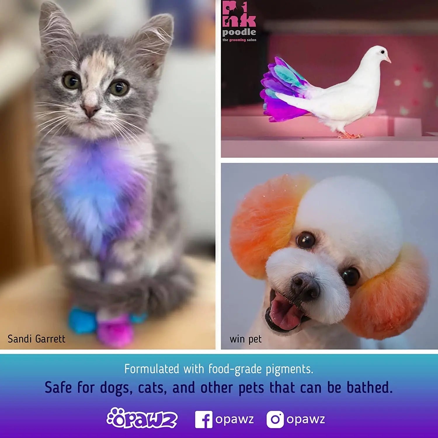 OPAWZ Semi-Permanent Pet Hair Dye – Non-Toxic Color for Dogs & Cats