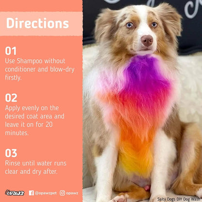 OPAWZ Semi-Permanent Pet Hair Dye – Non-Toxic Color for Dogs & Cats