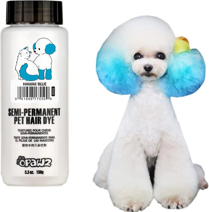 OPAWZ Semi-Permanent Pet Hair Dye – Non-Toxic Color for Dogs & Cats Hawaii Blue