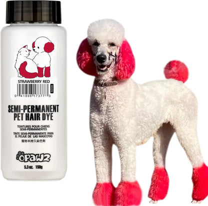 OPAWZ Semi-Permanent Pet Hair Dye – Non-Toxic Color for Dogs & Cats Strawberry Red
