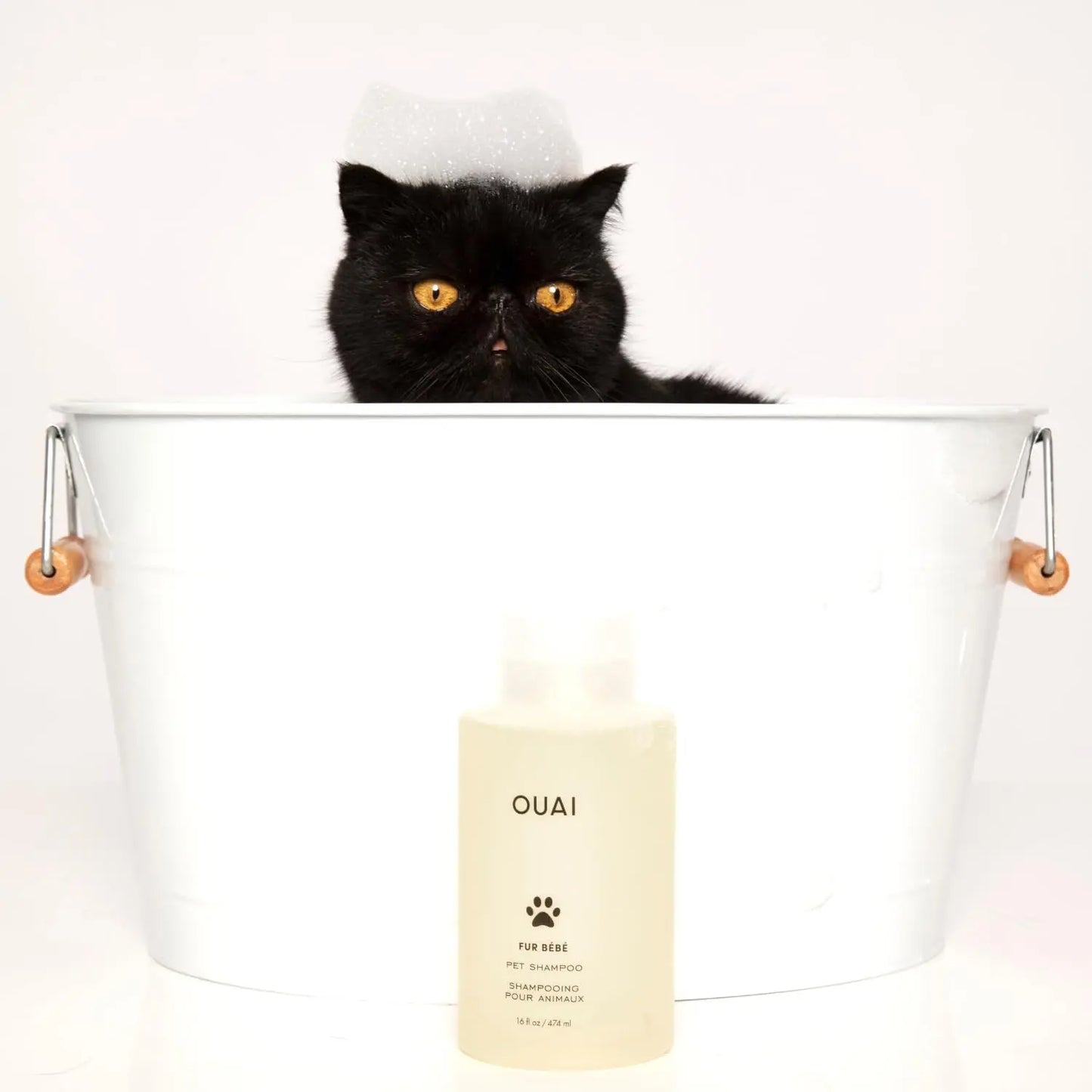 OUAI Fur Baby Pet Shampoo Mercer Street Scent Hydrating Dog Wash 16oz