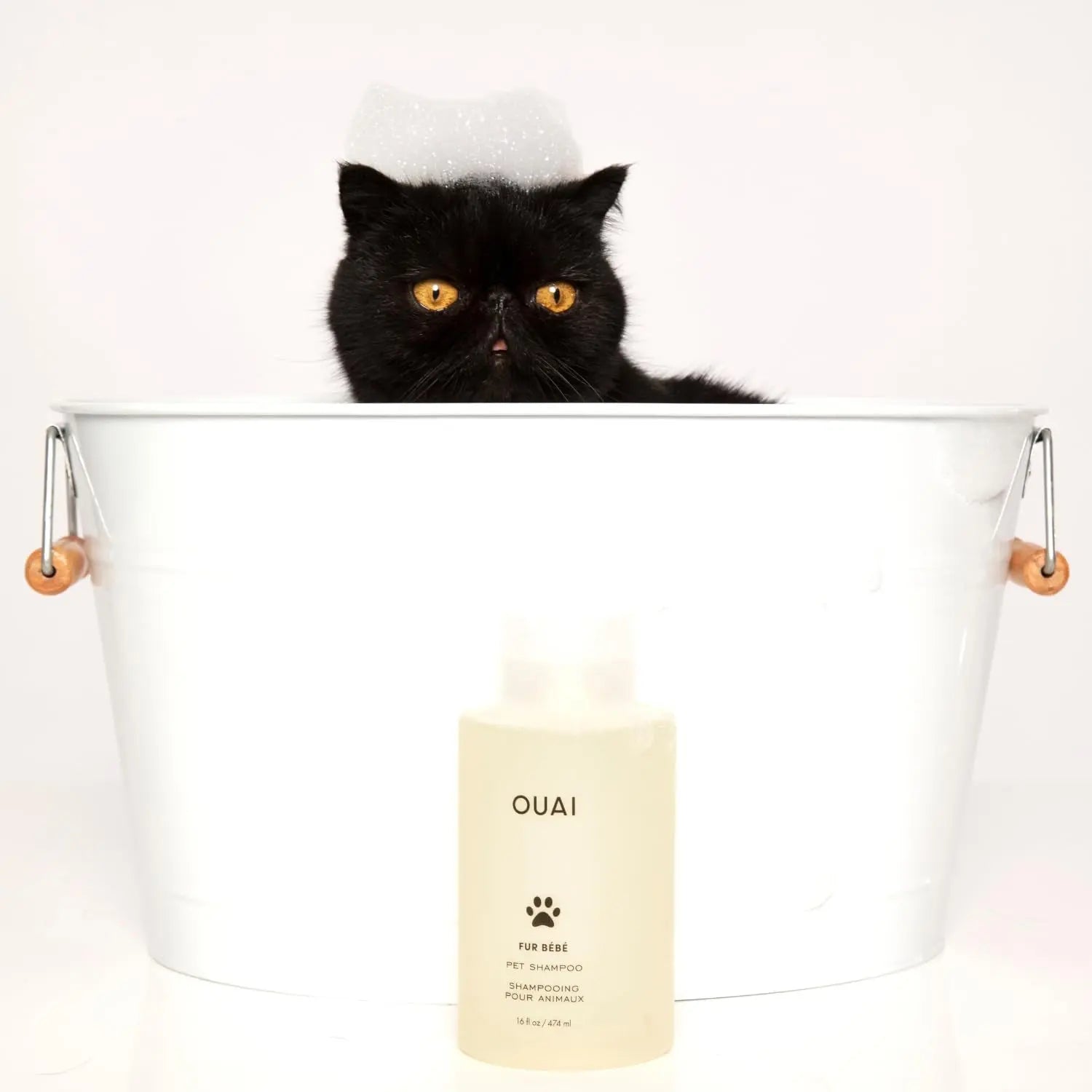 OUAI Fur Baby Pet Shampoo Mercer Street Scent Hydrating Dog Wash 16oz