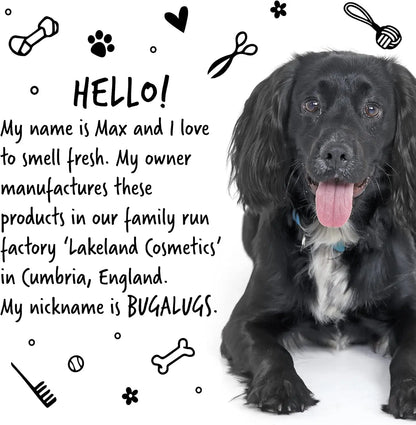 Oatmeal & Aloe Dog Shampoo + Conditioner, Vegan Grooming Wash for Smelly Dogs & Puppies